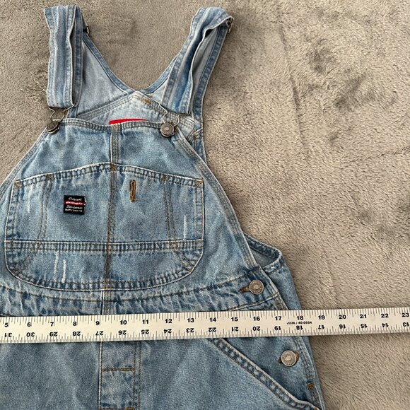 Vintage Unionbay Shortalls Women's MEDIUM Overalls Shorts Denim 90s Y2K - Picture 4 of 9